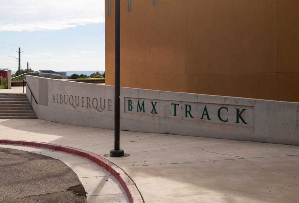 image of the front of Duke City BMX track in Albuquerque NM